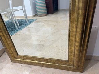 Espejo de pie dorado Ikea Levanger 180 cm