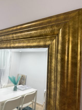 Espejo de pie dorado Ikea Levanger 180 cm