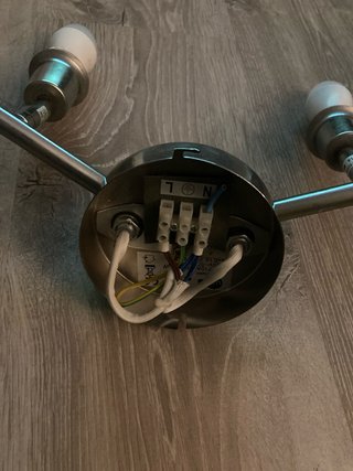 Lámpara de techo 4 bombillas bajo consumo