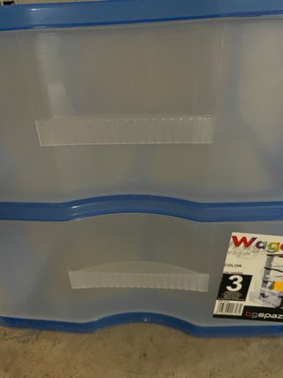 Cajonera de plástico con 2 cajones