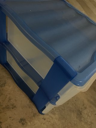 Cajonera de plástico con 2 cajones