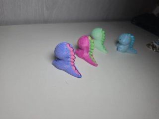 4 Dragoncitos 3D pintados a mano