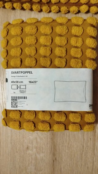 Fundas cojín SVARTPOPPEL amarillo IKEA (2)