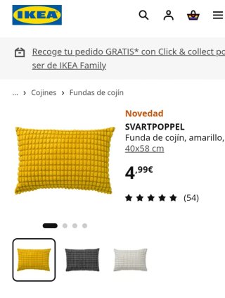 Fundas cojín SVARTPOPPEL amarillo IKEA (2)