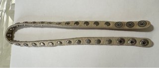 Bracciale pelle doppio giro borchie