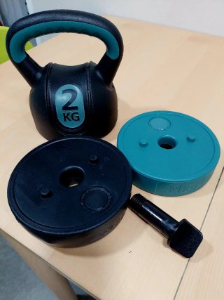 Kettlebell pesa rusa ajustable, 5 kg, Lidl