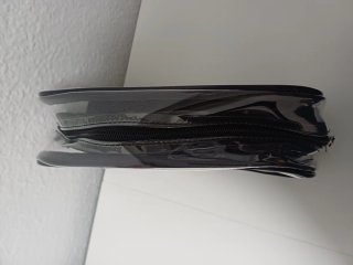 Juego de 3 neceseres transparentes y negros