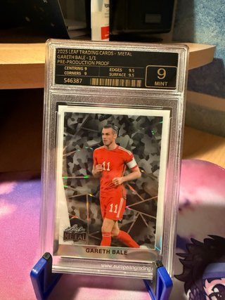 Carta Gareth Bale 1/1 Leaf Metal Pre-Release