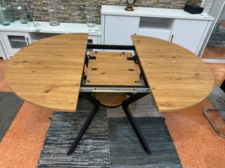 Mesa extensible madera y metal 108-153cm