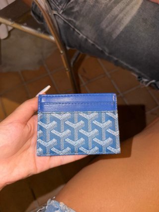 Portacarte Goyard blu