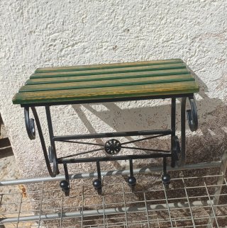 Colgador de pared madera y metal