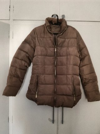 Chaqueta acolchada marrón