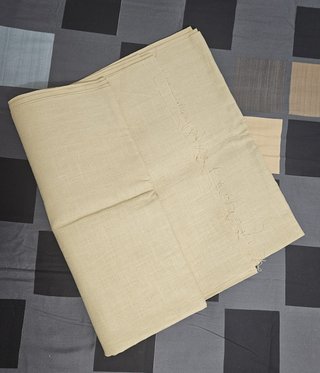 Taglio Tessuto Lino Ecrù
