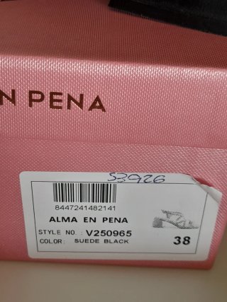 Sandalias Alma en Pena Negras Talla 38
