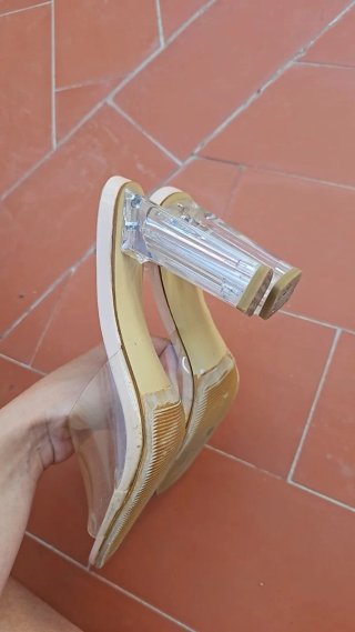Zapatos de tacón transparentes LAURAKODE talla 40