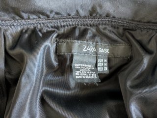 Falda Zara volantes negra