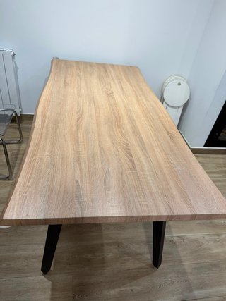Mesa comedor madera y metal