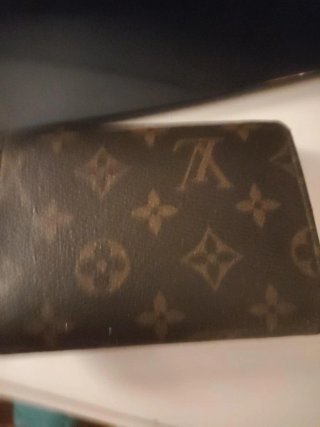 Cartera monedero beige y marrón