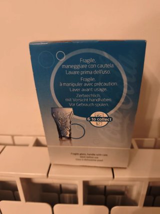 Bicchiere blu Coca Cola McDonald New glass collect