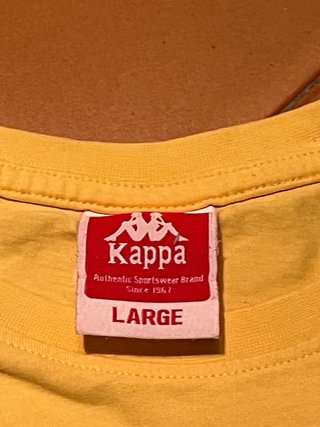 T-shirt Kappa Gialla Taglia L