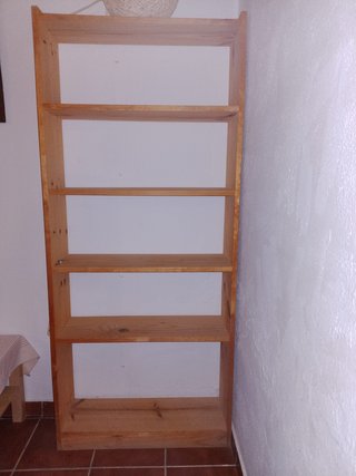 Estantería madera pino Gala 216x79x25