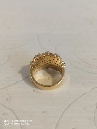 Anillo Impresionante baño oro