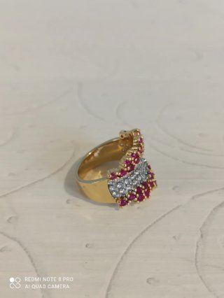 Anillo Impresionante baño oro