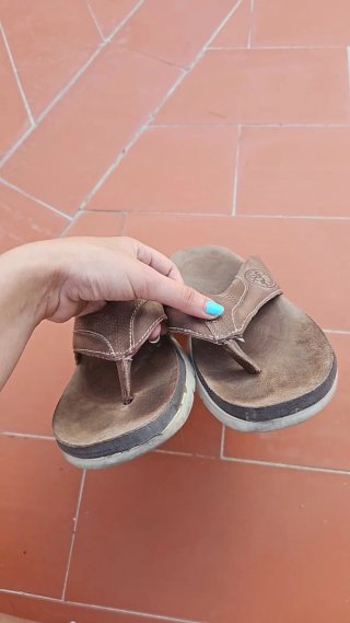 Chanclas Marrones Hombre