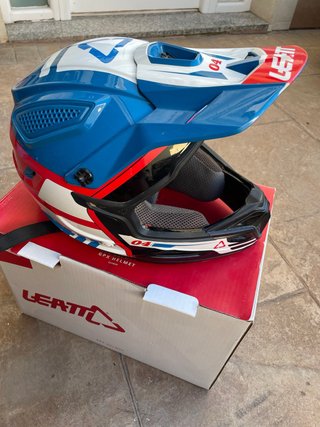 Casco Leatt GPX 4.5 v25 Azul/Blanco/Rojo