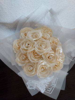 Jardinera Rosas Eternas Tela Satinada