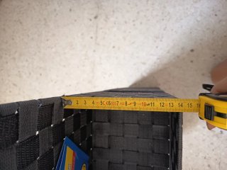 Estantería de mimbre organizadora