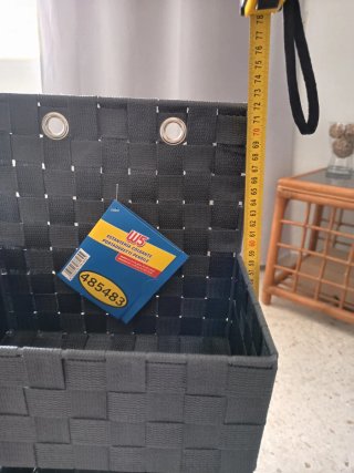 Estantería de mimbre organizadora