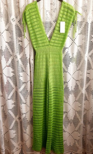 Macacão Crochê Verde O&S Moda Europa T.U.