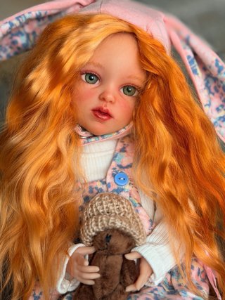 Paola Reina OOAK corpo articulado cabelo mohair