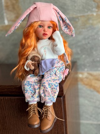 Paola Reina OOAK corpo articulado cabelo mohair