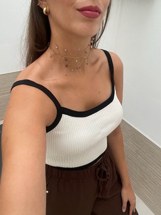 Gargantilla/chocker artesanal rama/enredadera