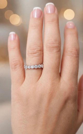 ALIANZA Oro Blanco 14K Diamante 2.28ct IGI