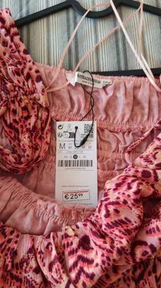 Vestido estampado Stradivarius