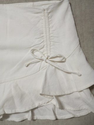 Falda pantalón blanca