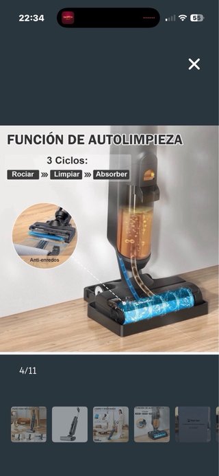 Aspiradora Fregadora Hearten FC-Slim01