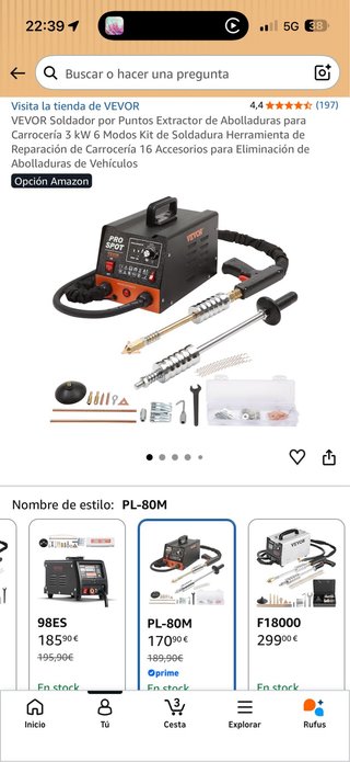 VEVOR Soldador Extractor Abolladuras Carrocería
