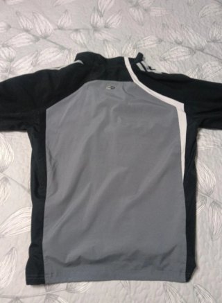 Chaqueta Adidas Gris y Negra