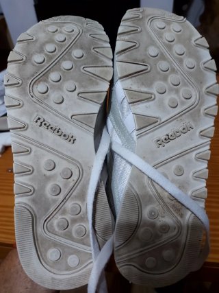 Reebok Classic Talla 37.5 Gris/Blanco de piel