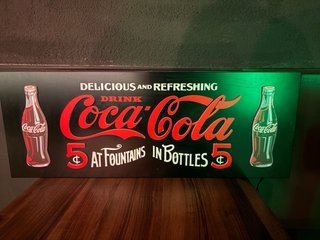 Cartello Coca-Cola Delizioso e Rinfrescante