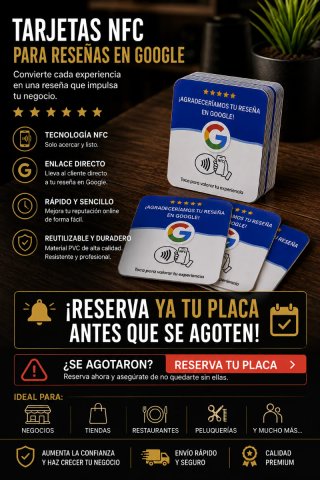 Placa NFC per recensioni Google