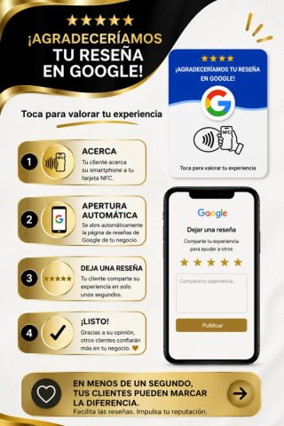 Placa NFC per recensioni Google