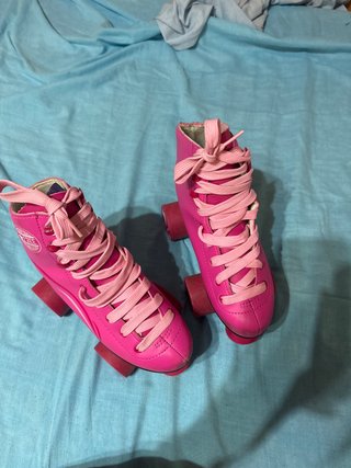Patines Ruedas Vintage Retro Rosa 80s-90s