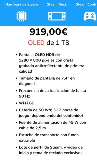 Steam Deck OLED 1TB Completo