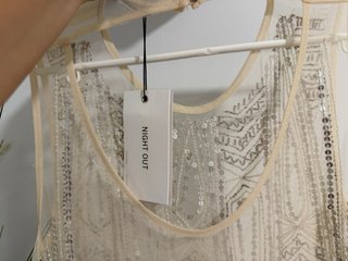 Top fiesta pedrería / lentejuelas Bershka Talla Xs