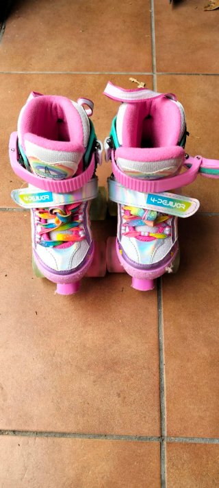 Patines unicornio con ruedas LED